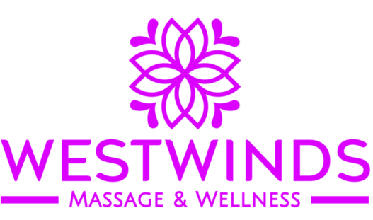 graphic logo of westwinds massage & wellness