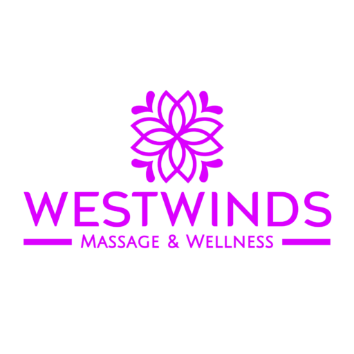 graphic logo of westwinds massage & wellness